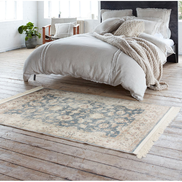 French Connection Flatweave Cotton Floral Rug Wayfair